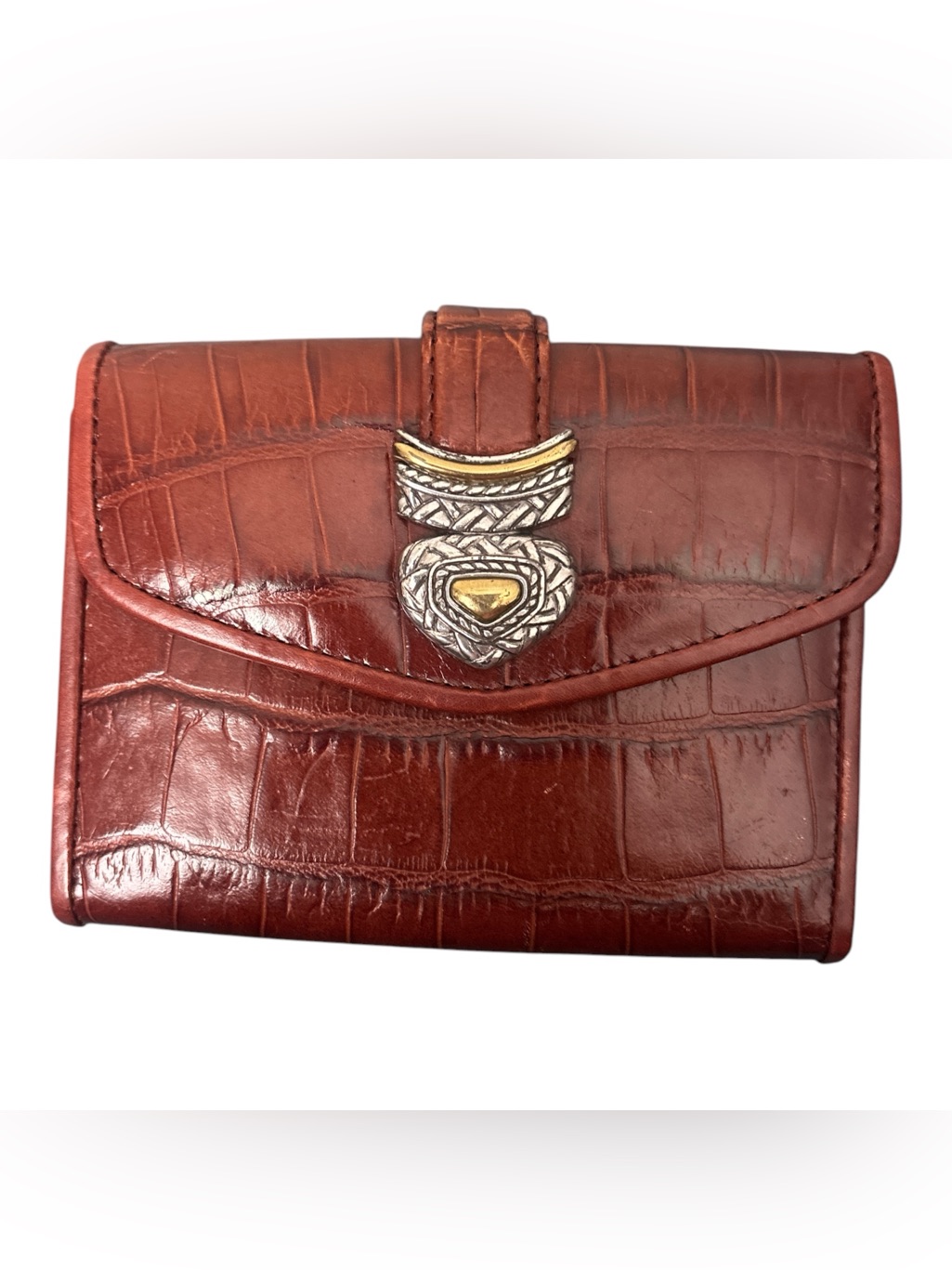 Brighton Heart Decor Brown Leather Wallet